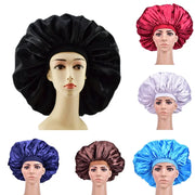 Satin Bonnet Fashion Stain Silky Big Bonnet