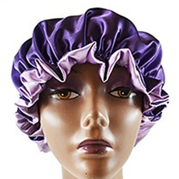 Satin Bonnet Fashion Stain Silky Big Bonnet